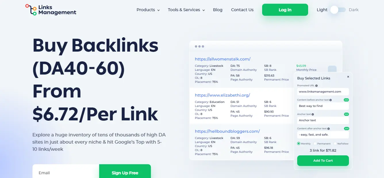 Біржа посилань Links Management