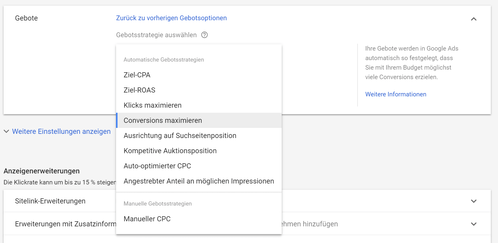 Automatische Gebotsstrategien erfolgreich nutzen – wie du mit Smart Bidding deine Werbeziele erreichst 16261788256510 Automatische Gebotsstrategien erfolgreich nutzen – wie du mit Smart Bidding deine Werbeziele erreichst 16261788256510
