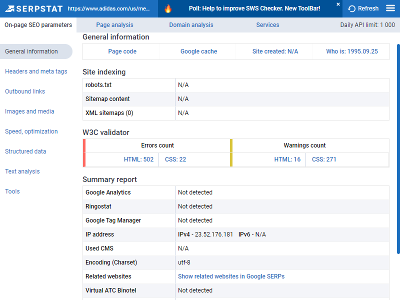 <div style="font-size:18px;" data-customstyle="yes"> Home page SEO checker <br /><div style="font-size:18px;" data-customstyle="yes"></div></div>